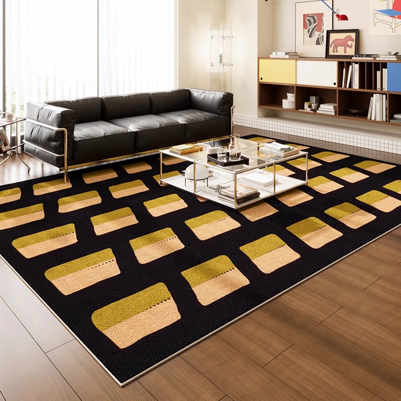 Home Decor Ig - Tapis de salon à motif géométrique