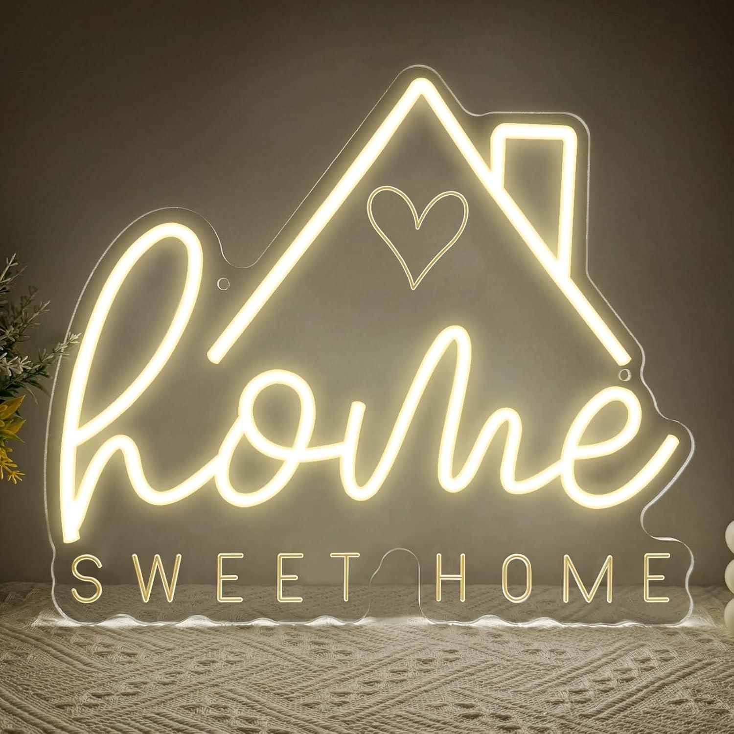Home Decor Light - Enseigne néon « Sweet Home »
