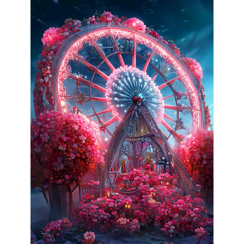 Home Decor On Wheels - SDOYUNO Peinture acrylique par numéros Rose