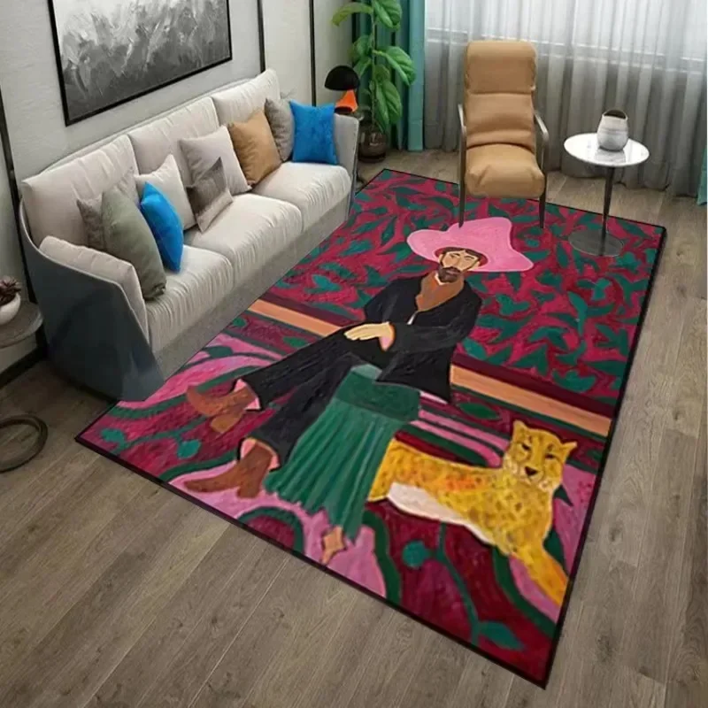 Home Decor Ig - Tapis décoratif d'art pour salon, grand