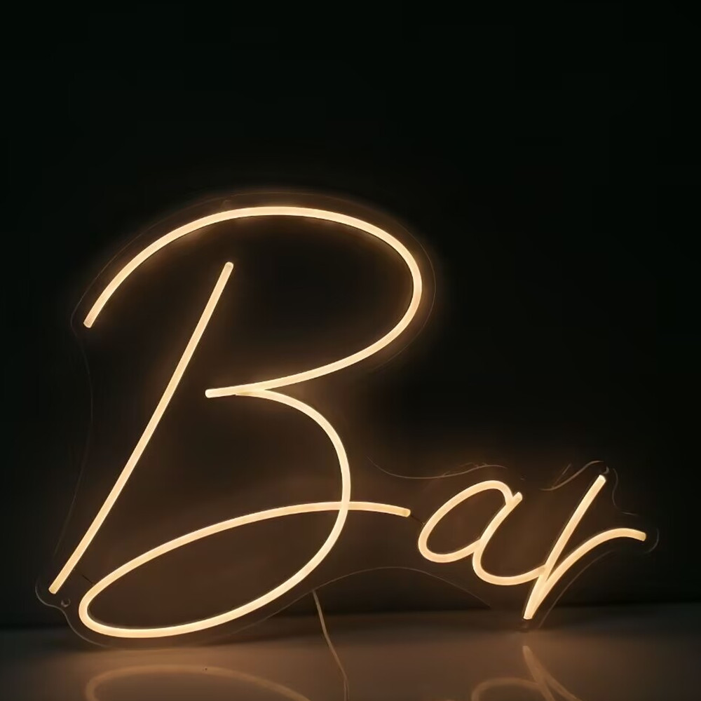 Home Decor Logo Design - Enseigne au néon LED personnalisée, Design