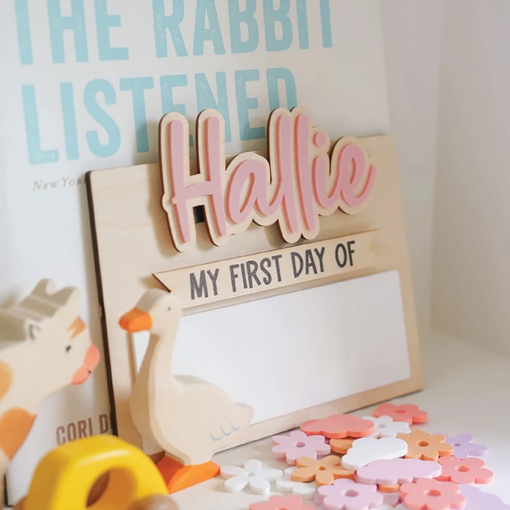Home Decor Diy - Plaque nominative en bois personnalisée pour