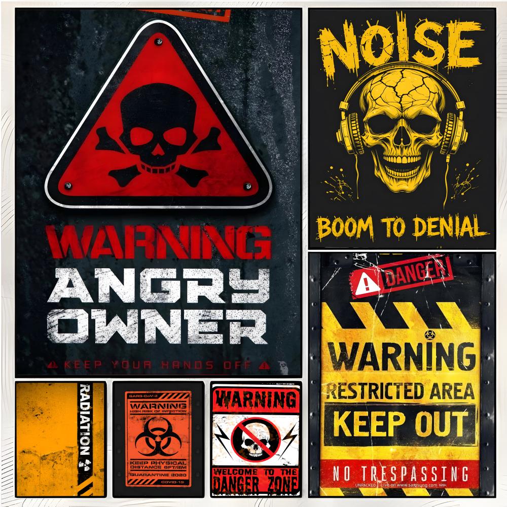Home Decor Logo Design - Affiche de signalisation de design industriel,