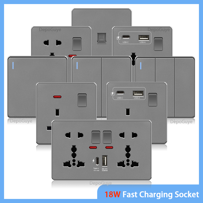 Home Decor Uk - UK 13A avec USB type-c 18W