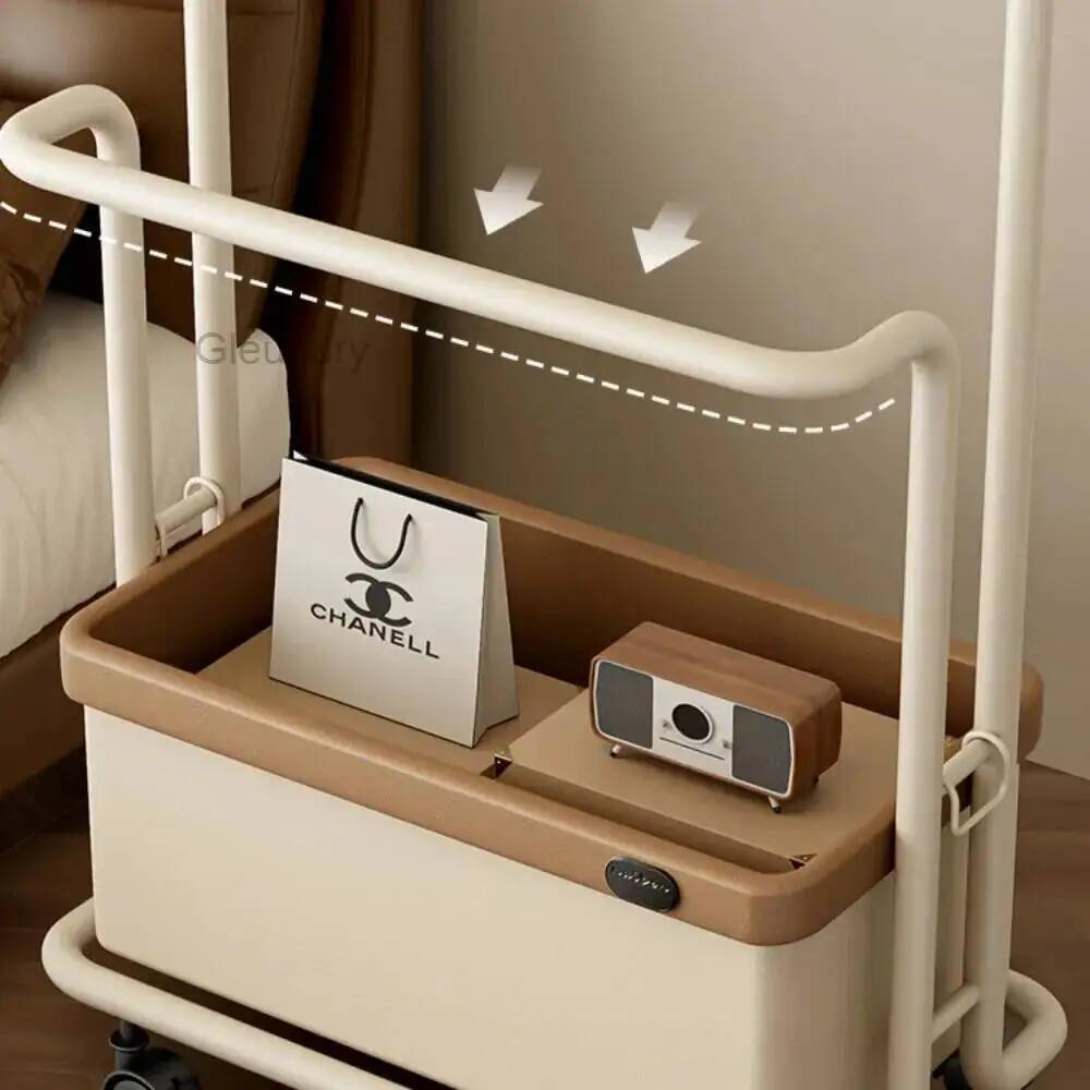 Home Decor On Wheels - Porte-vêtements élégant sur roulettes en métal,