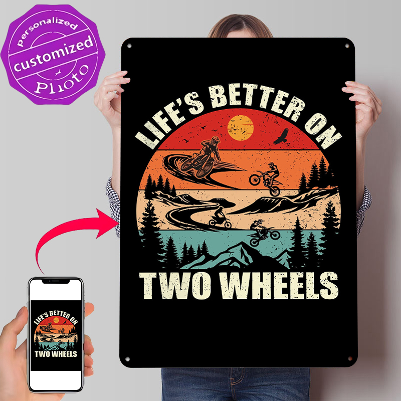 Home Decor On Wheels - Affiche en métal « Life's Better
