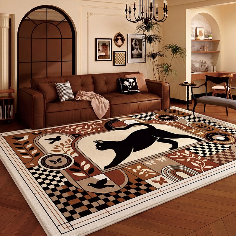 Home Decor Ig - Tapis de salon à motif chat