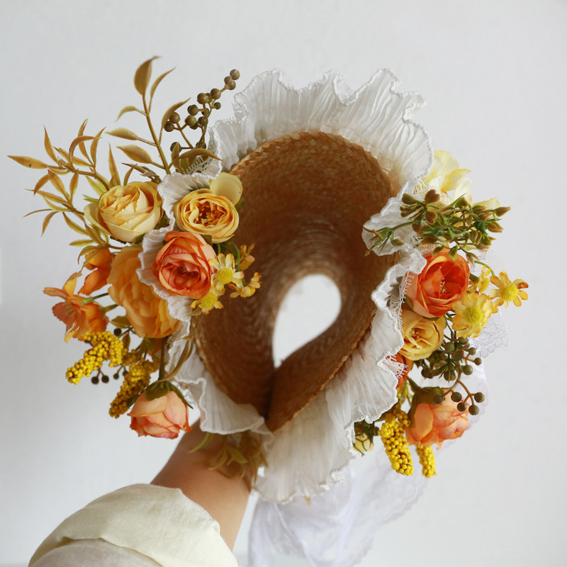 Chapeau de paille à fleurs adh - Home Decor Locations avis et prix