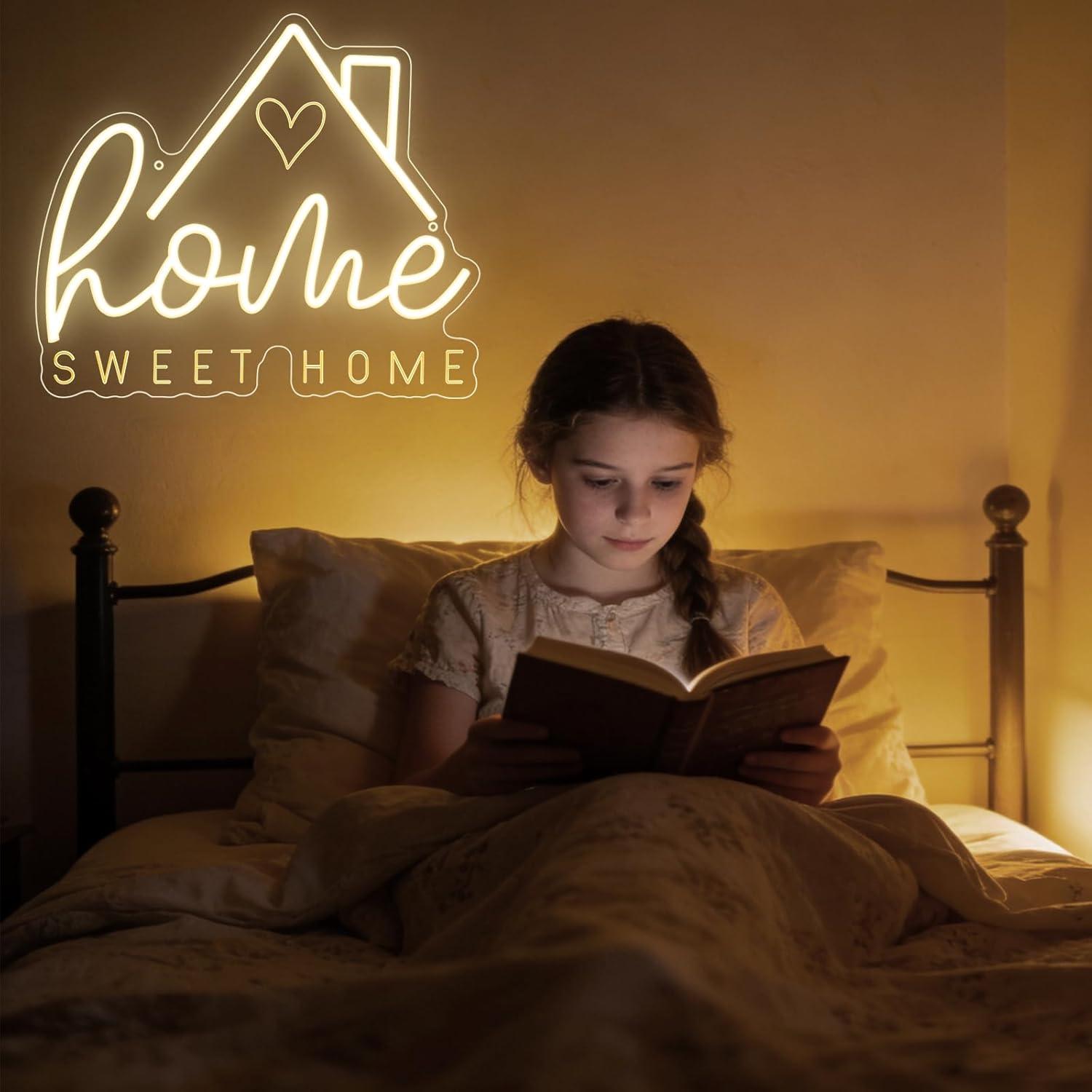 Enseigne néon « Sweet Home » a - Home Decor Light avis et prix