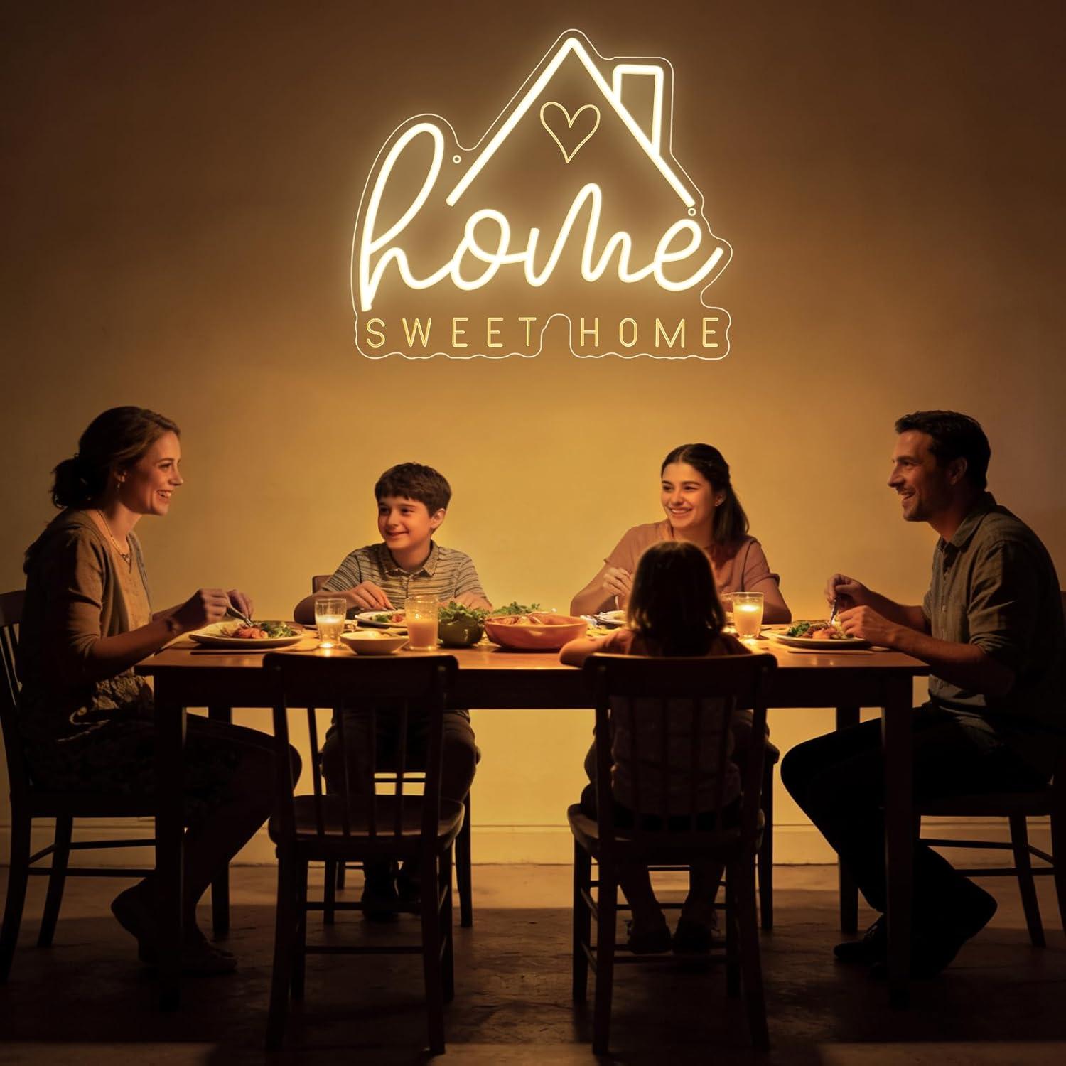 Enseigne néon « Sweet Home » a - Home Decor Light avis et prix