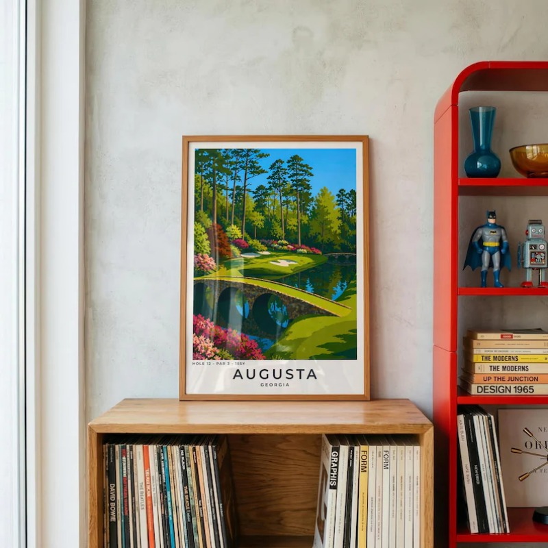 Affiche de paysage de golf mod - Home Decor Locations avis et prix