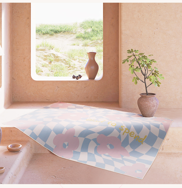 Tapis de chevet en damier IG p - Home Decor Ig avis et prix