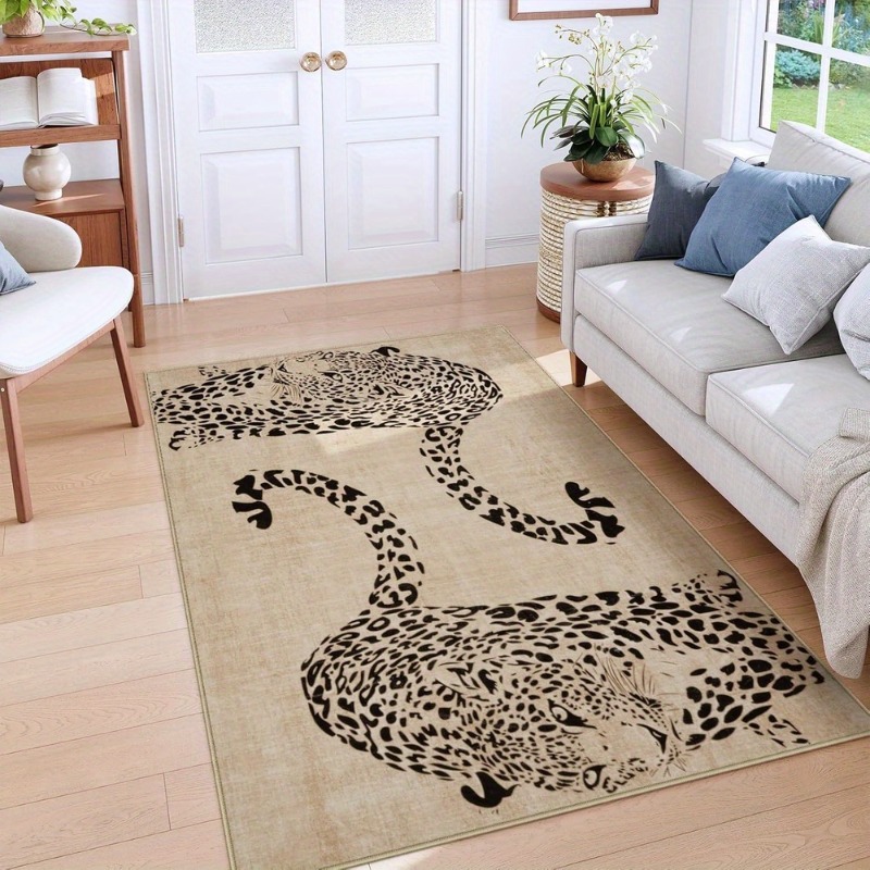 Tapis pour salon léopard luxe  - Home Decor Ig avis et prix