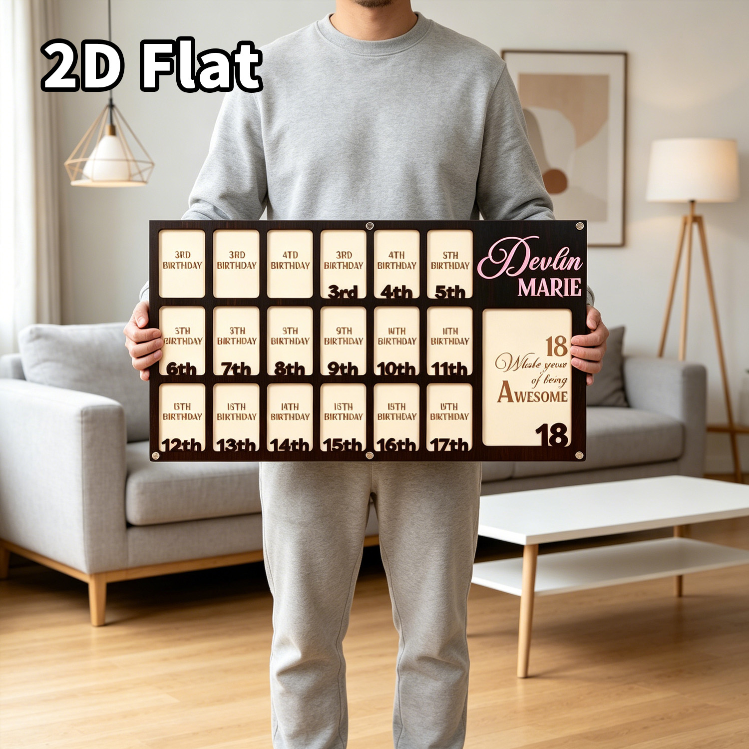 1 plaque murale en bois person - Home Decor Diy avis et prix
