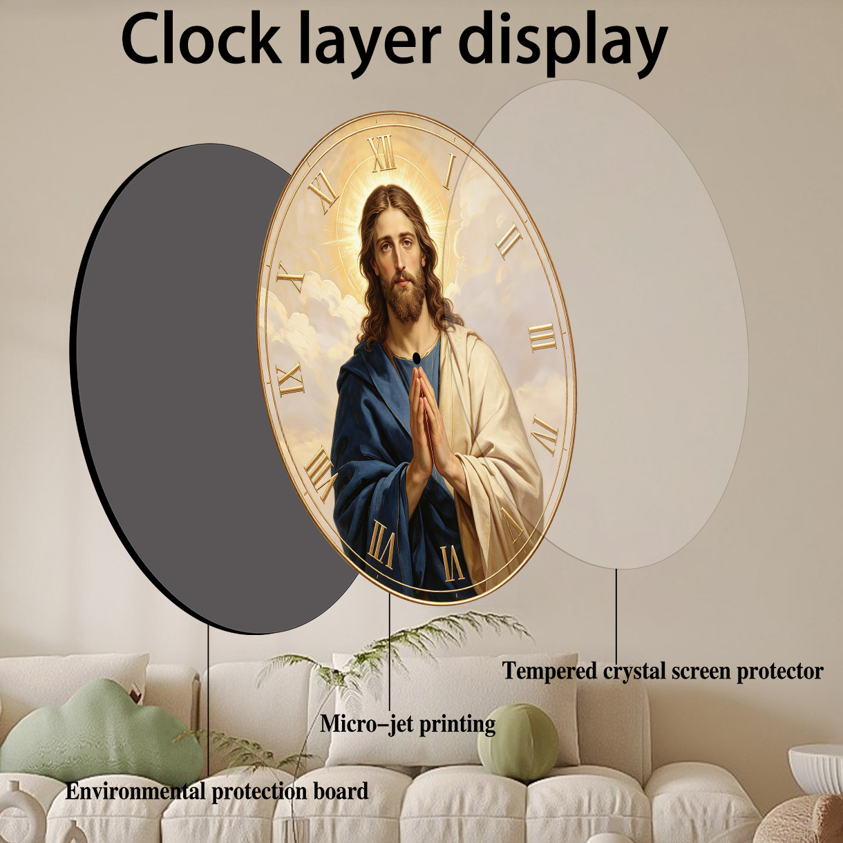 1 pièce Horloge murale en bois - Home Decor Locations avis et prix