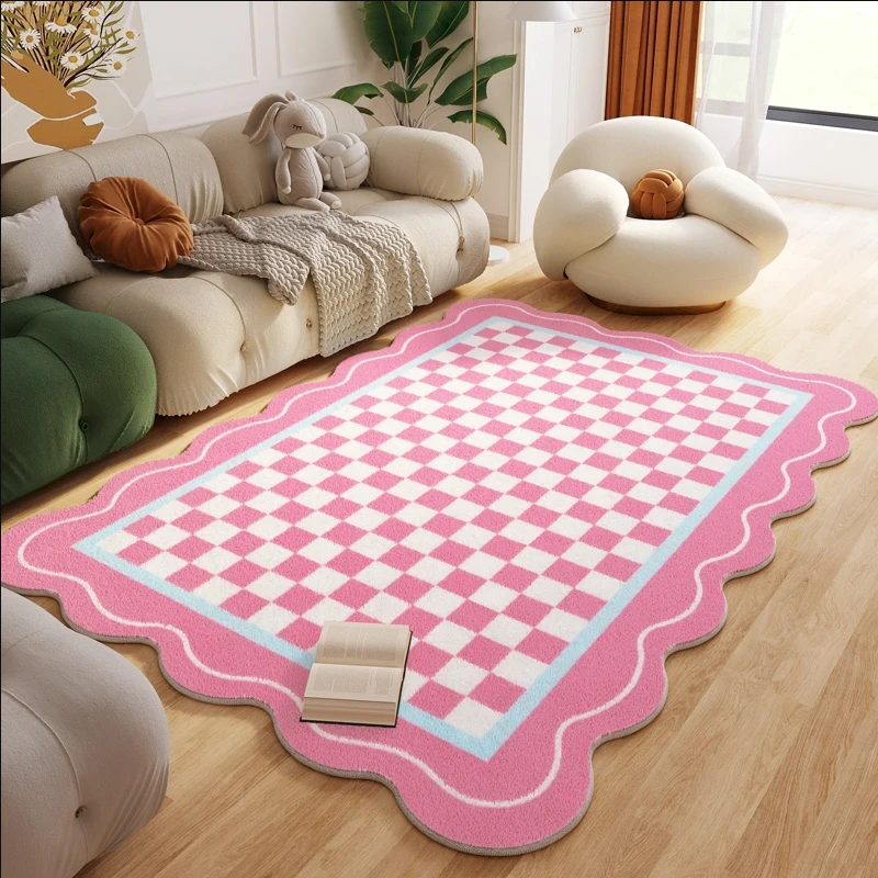 Tapis en peluche à carreaux po - Home Decor Ig avis et prix