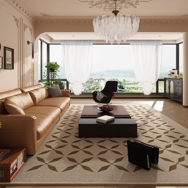 Tapis de salon classique à mot - Home Decor Ig avis et prix