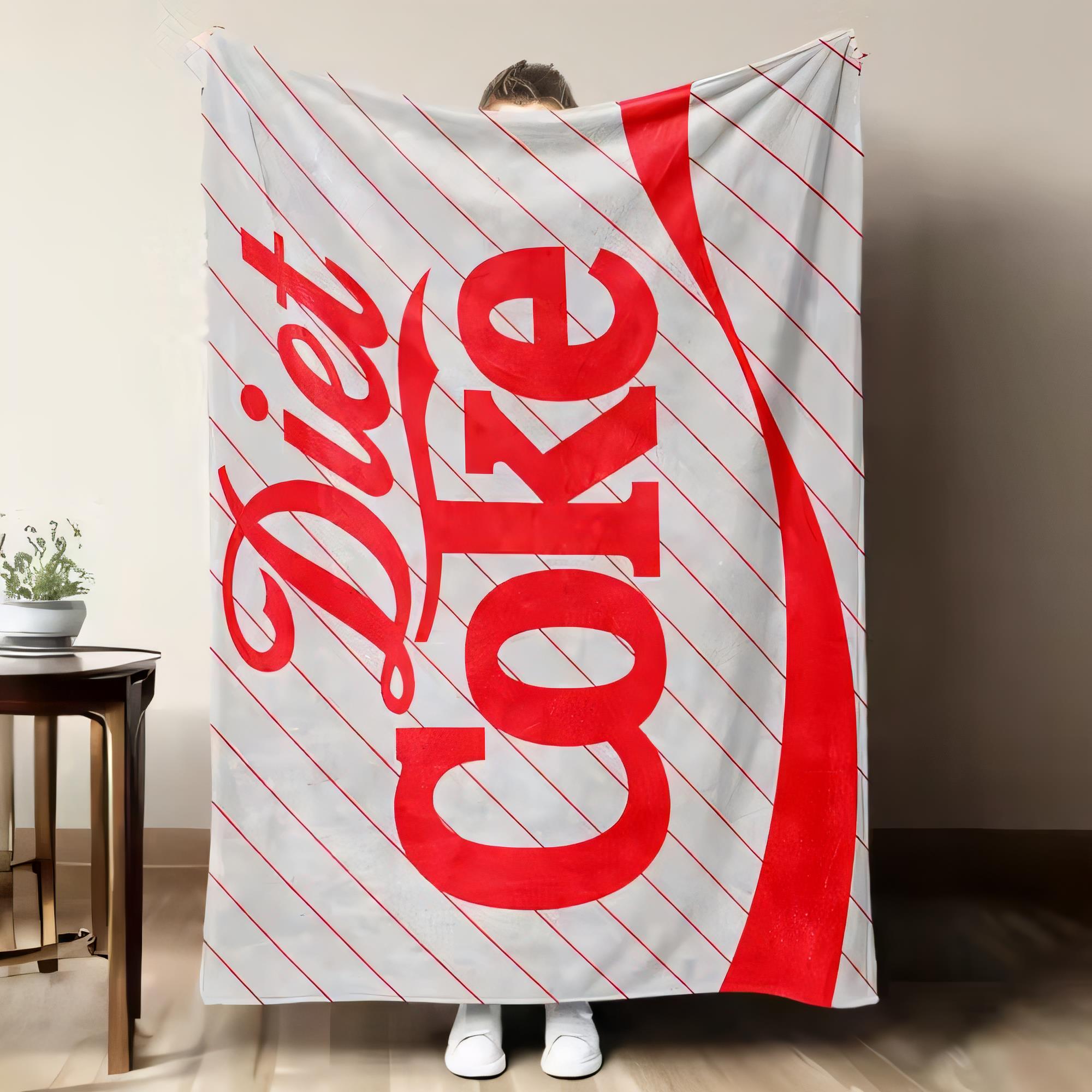 Couverture avec logo Diet Coke - Home Decor Logo Design avis et prix