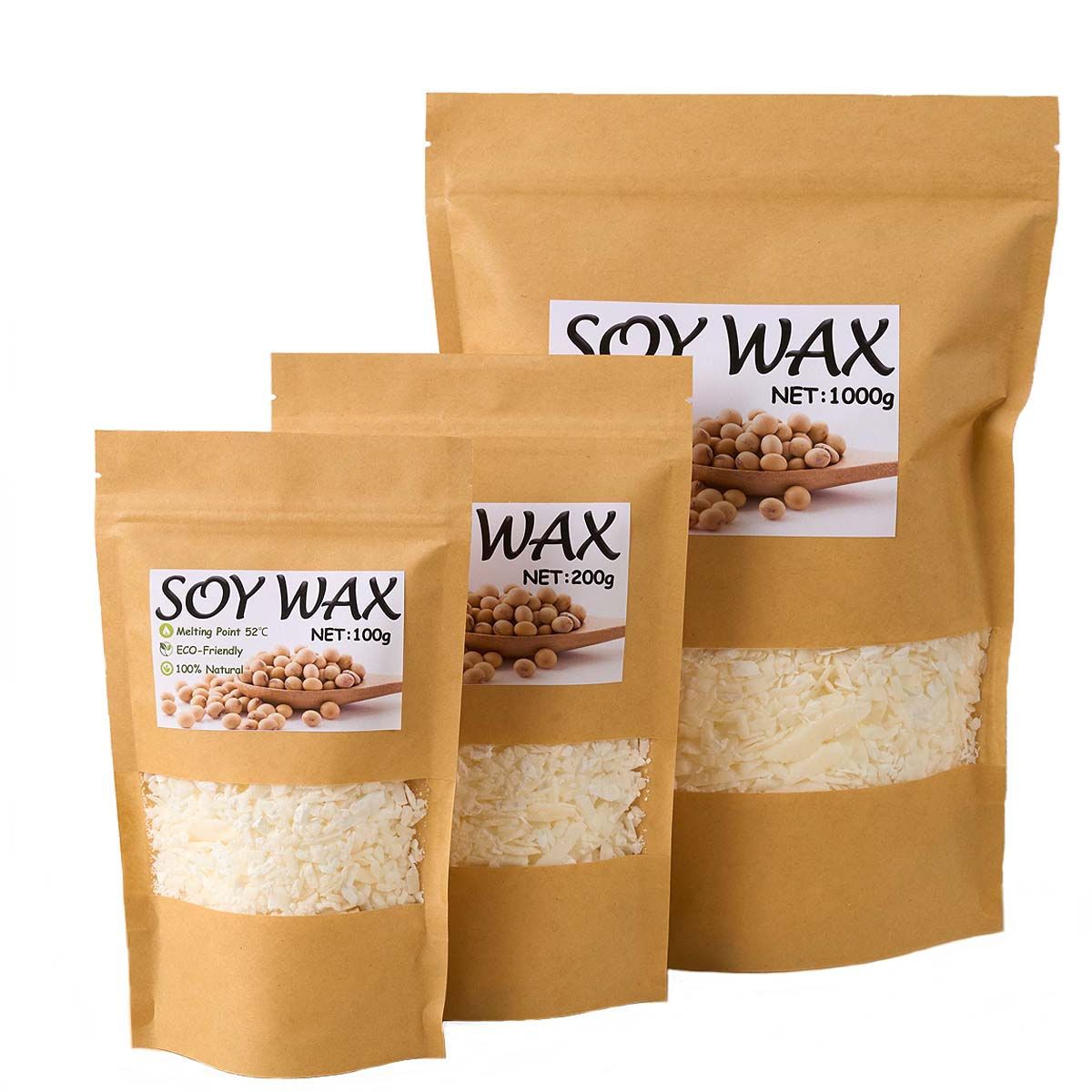 Cire de soja blanche Pure de 1 - Scented Candle Set avis et prix