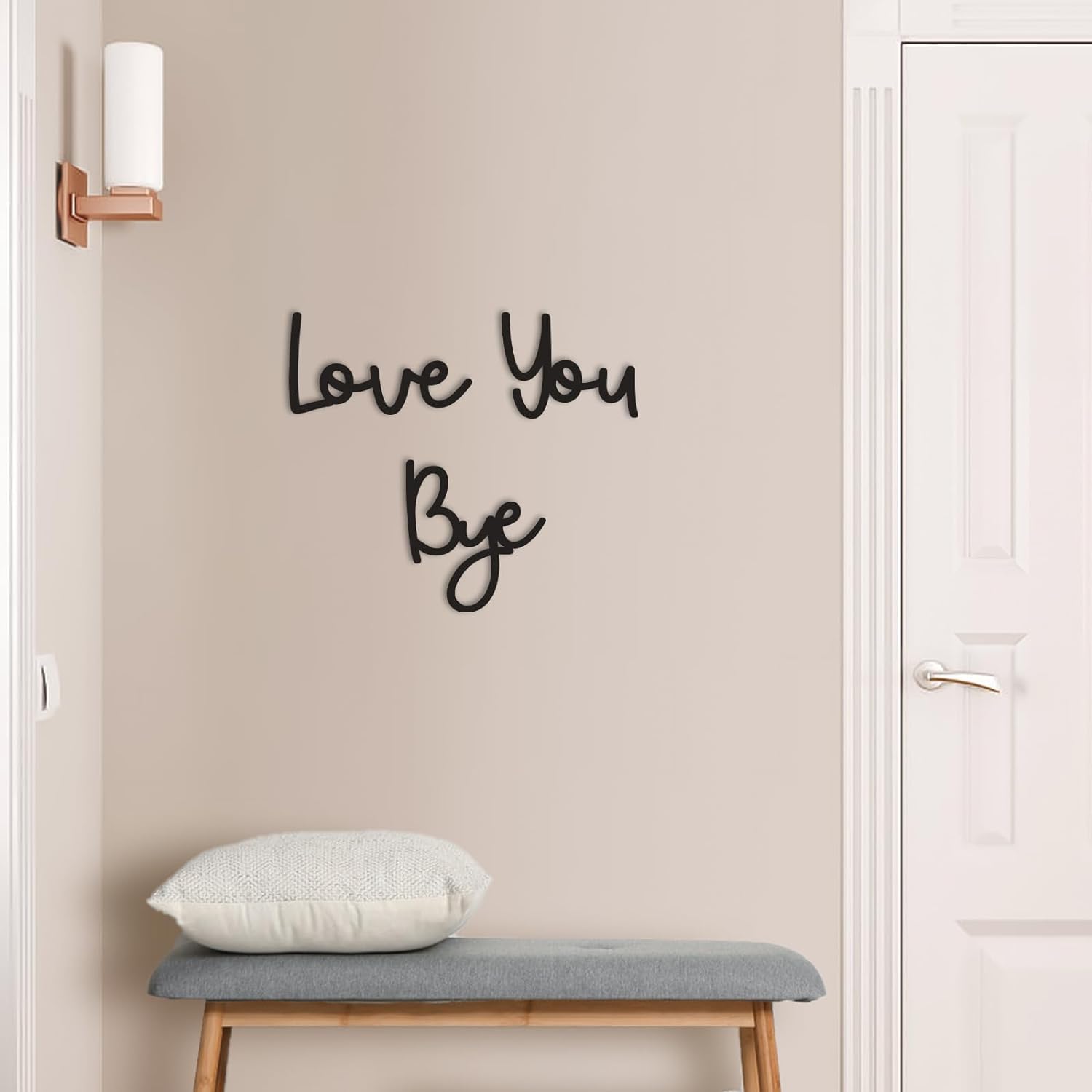 Love You Bye – panneau en bois - Home Decor Express avis et prix