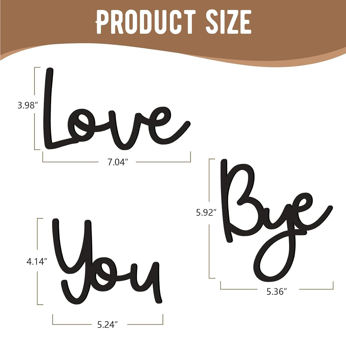 Love You Bye – panneau en bois - Home Decor Express avis et prix