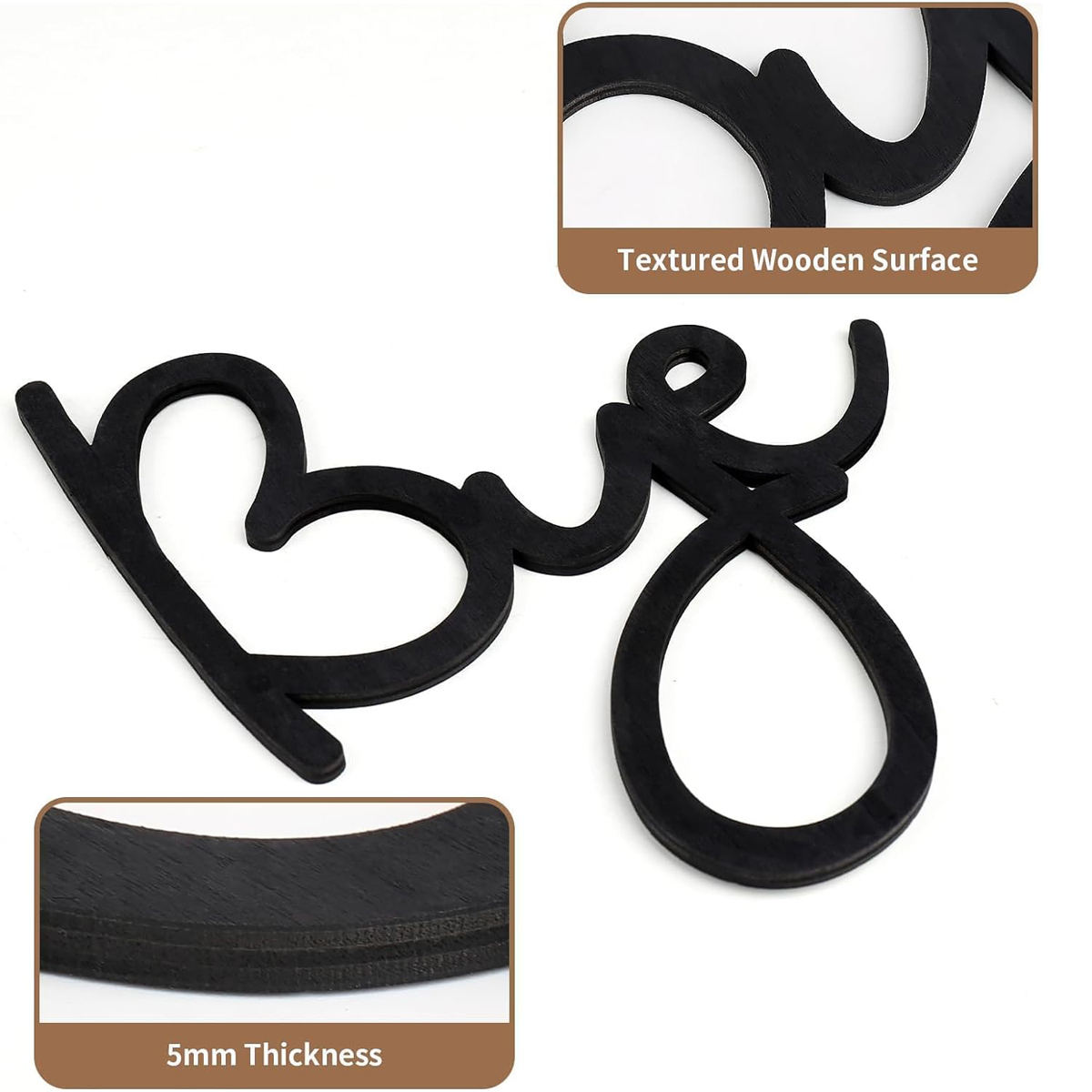 Love You Bye – panneau en bois - Home Decor Express avis et prix