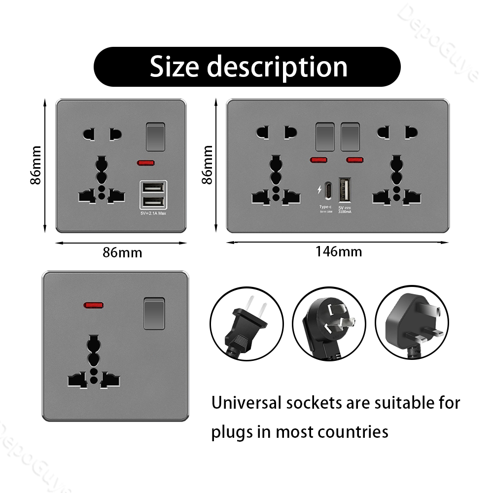 UK 13A avec USB type-c 18W pri - Home Decor Uk avis et prix