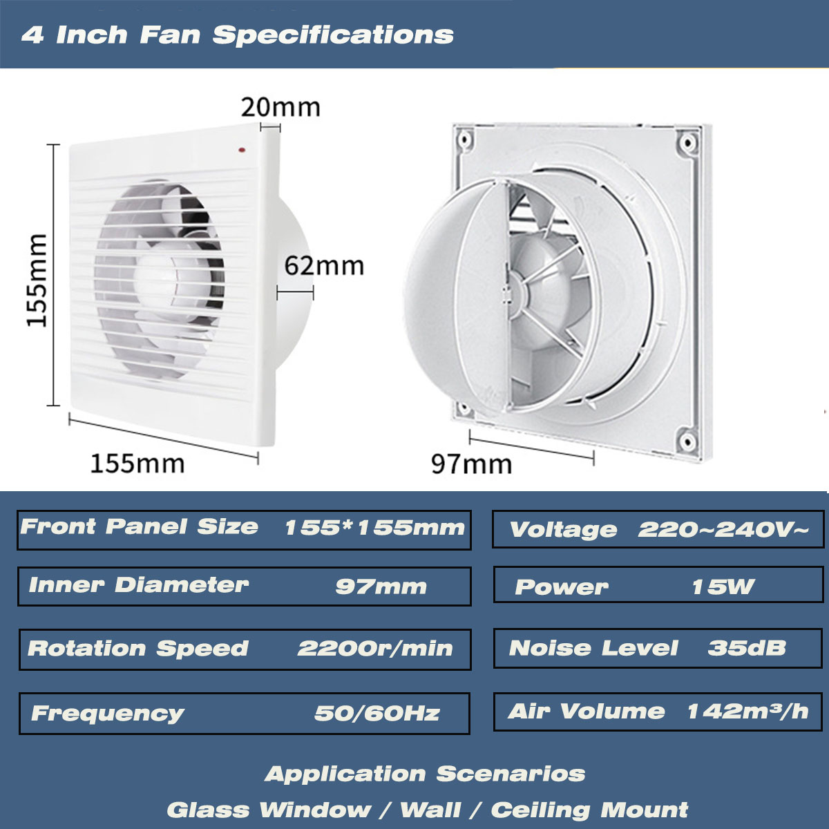 Ventilateur d'extraction silen - Home Decor Uk avis et prix