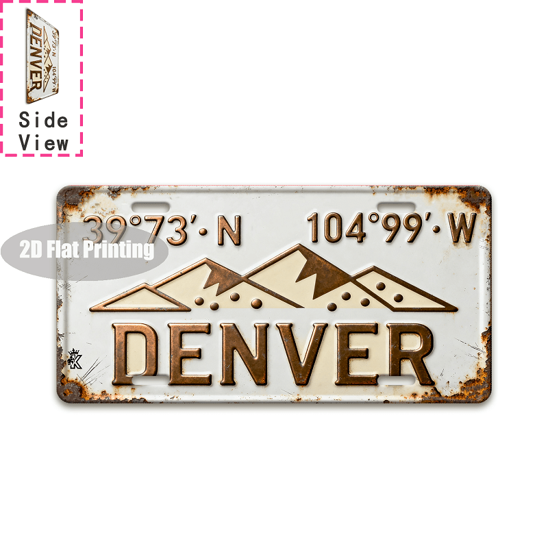 Plaque de voiture vintage en m - Home Decor Locations avis et prix