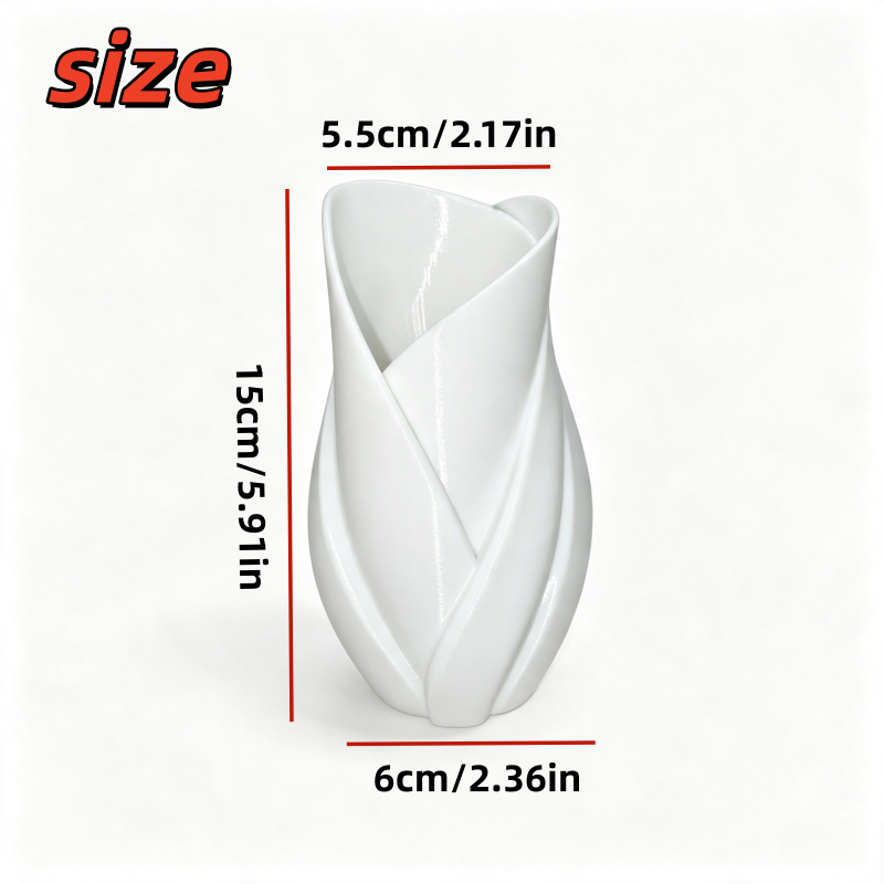 Petit vase blanc mat en forme  - Home Decor Locations avis et prix