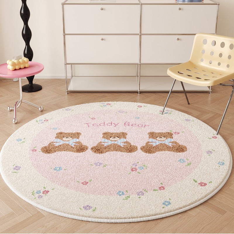 Tapis Décoratif Rond Rose en P - Home Decor Ig avis et prix