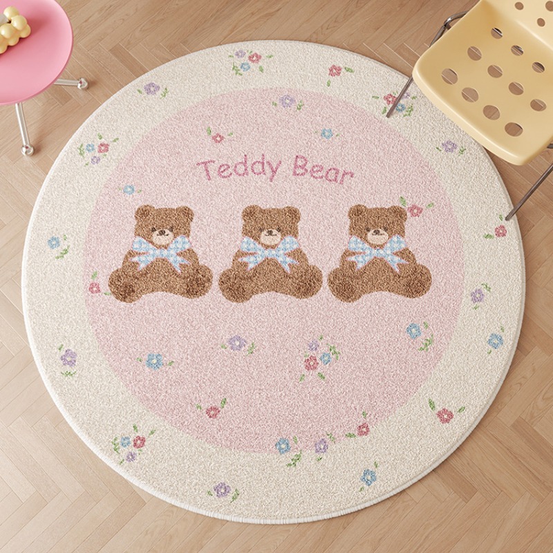 Tapis Décoratif Rond Rose en P - Home Decor Ig avis et prix