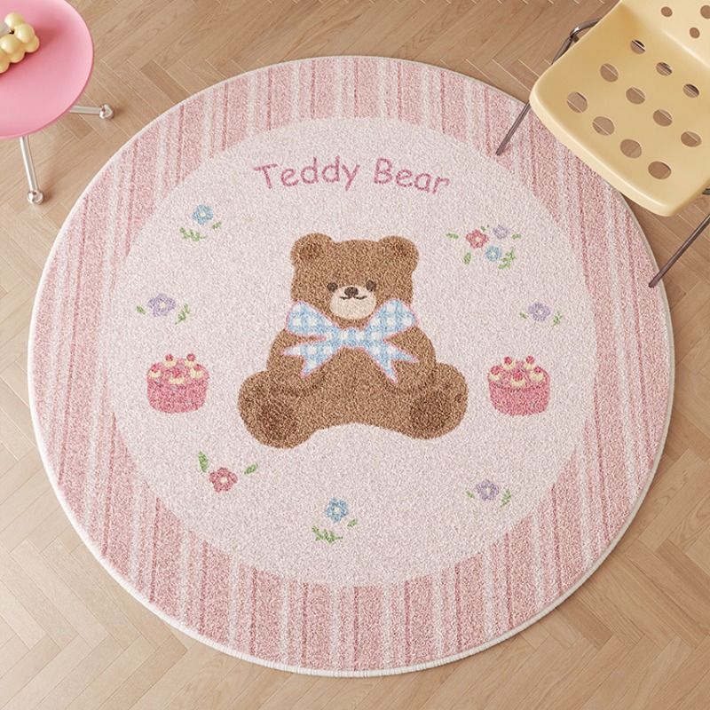 Tapis Décoratif Rond Rose en P - Home Decor Ig avis et prix