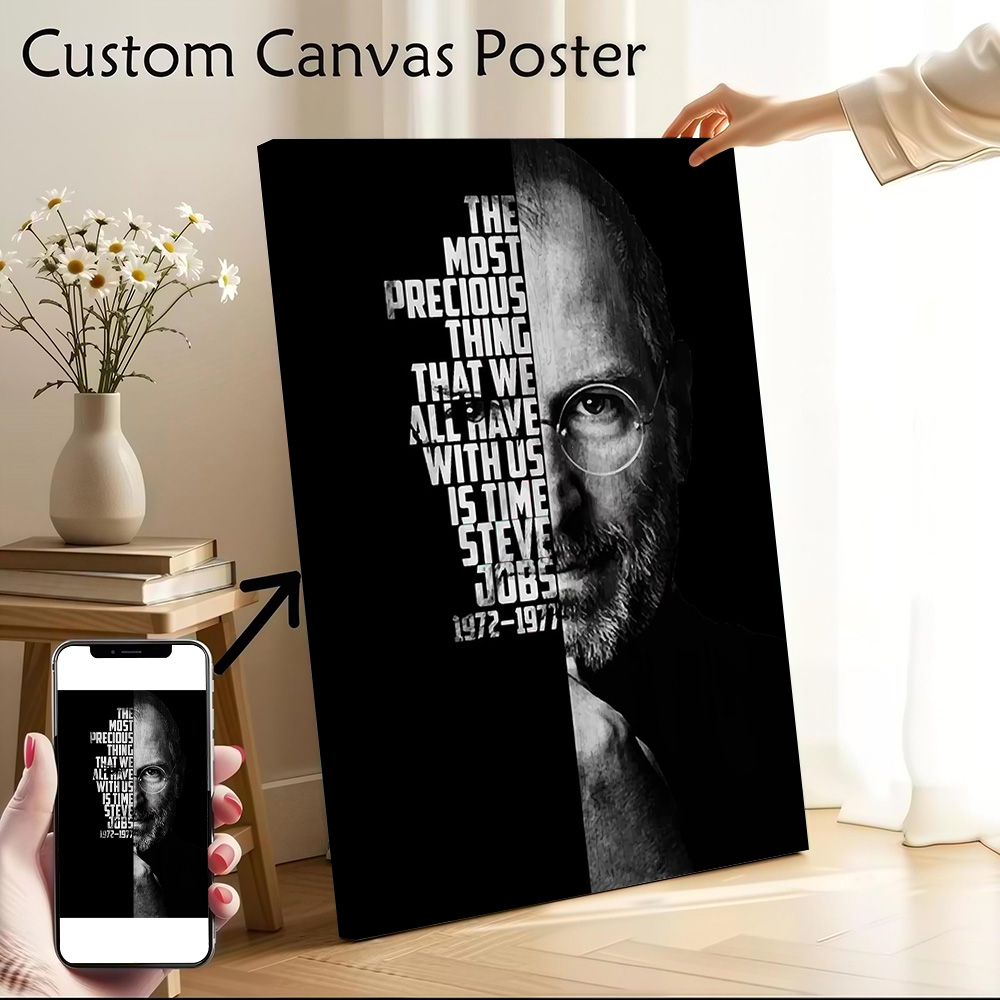 Affiche sur toile Steve Jobs,  - Home Decor Jobs avis et prix
