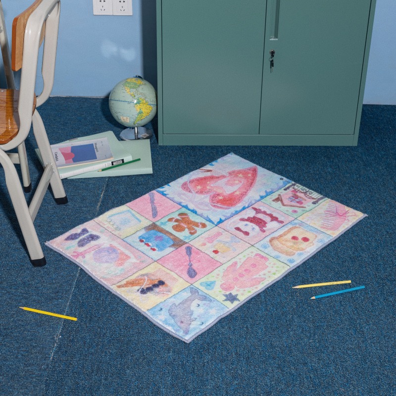 Tapis décoratif à carreaux en  - Home Decor Ig avis et prix