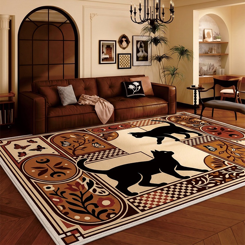 Tapis de salon à motif chat no - Home Decor Ig avis et prix