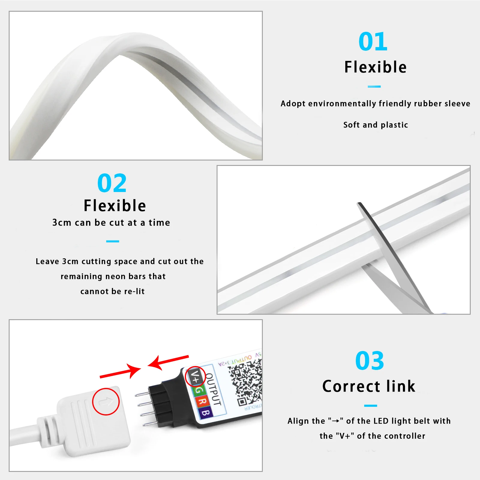 Bande lumineuse LED néon RGB,  - Home Decor Light avis et prix